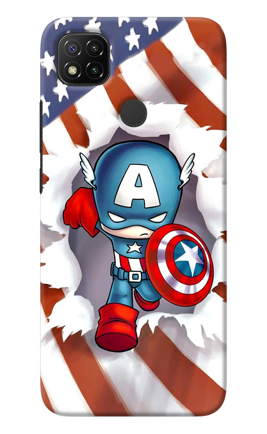 Captain America Redmi 9 Back Cover