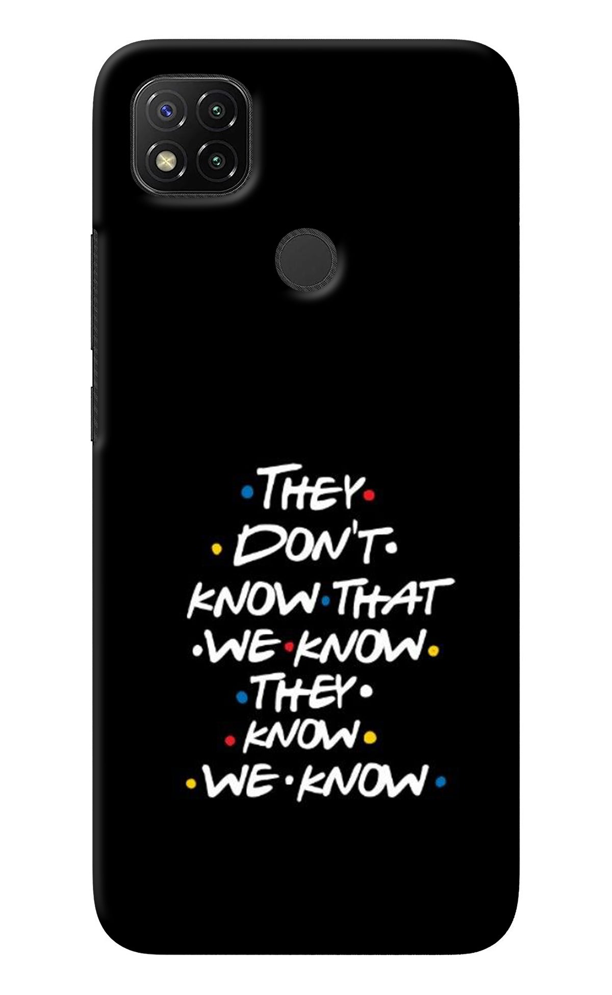 FRIENDS Dialogue Redmi 9 Back Cover