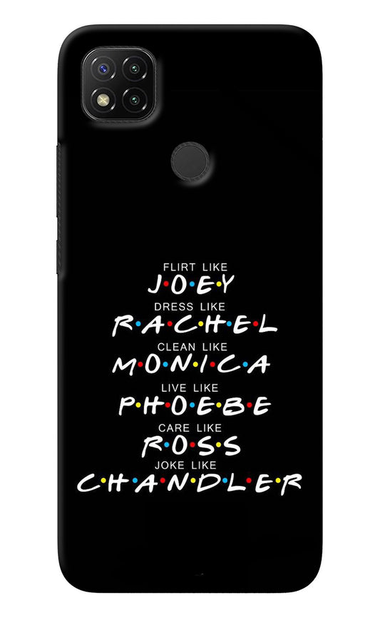FRIENDS Character Redmi 9 Back Cover