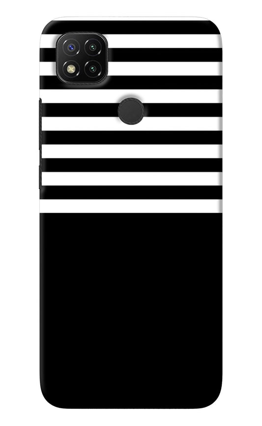 Black and White Print Redmi 9 Back Cover