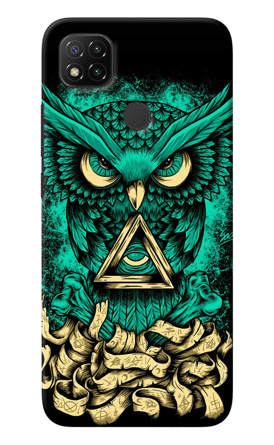 Green Owl Redmi 9 Back Cover