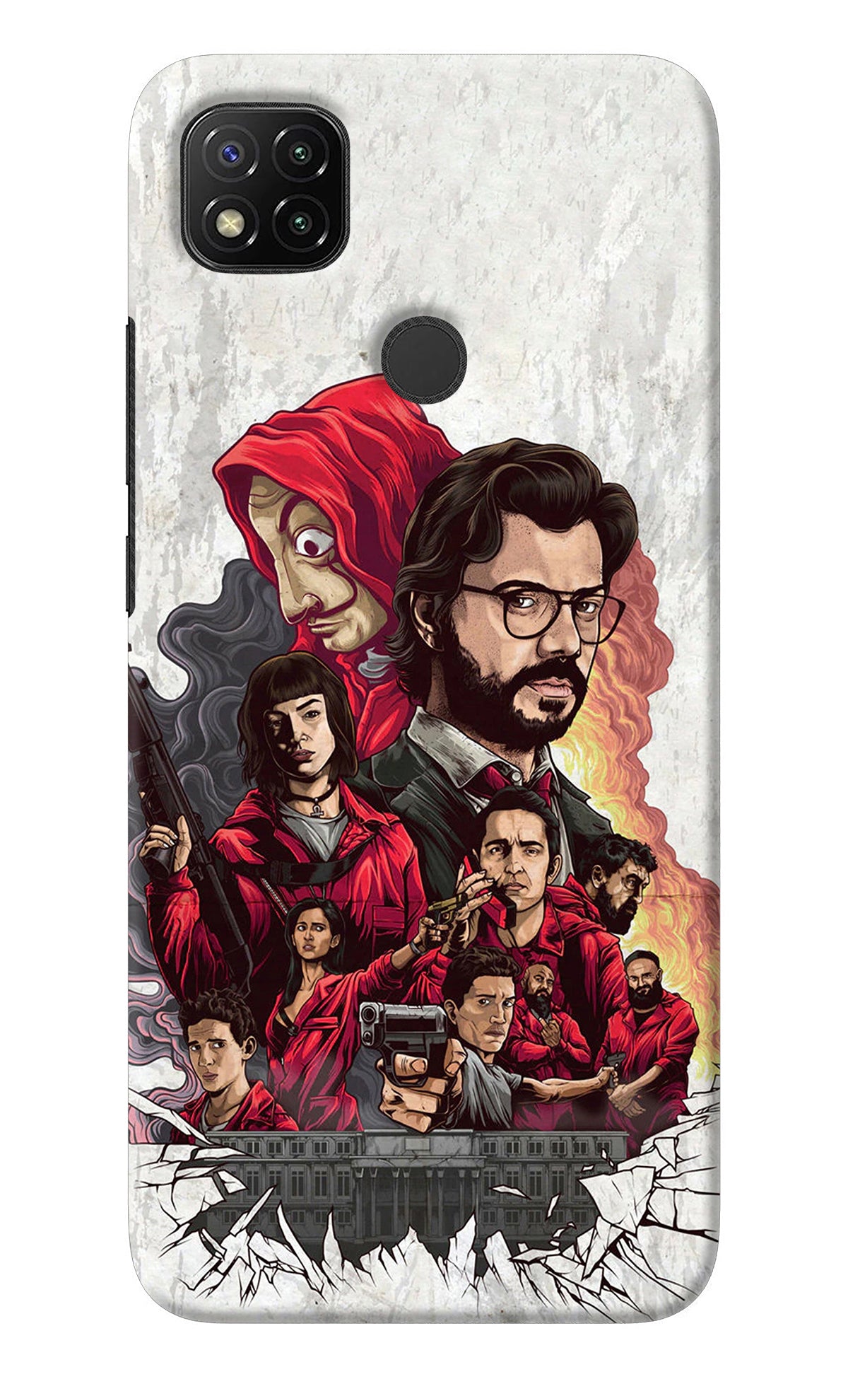 Money Heist Artwork Redmi 9 Back Cover