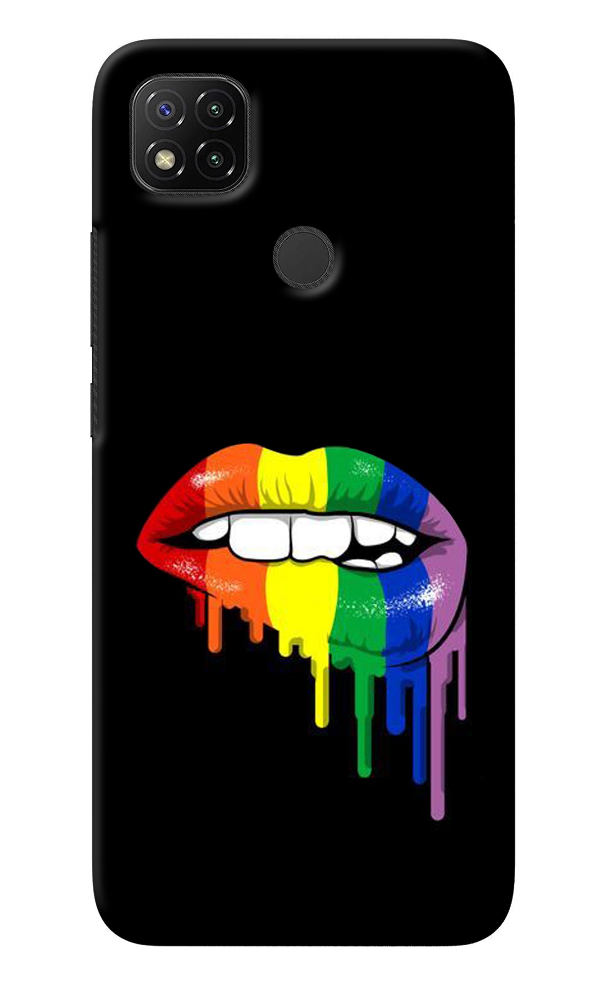 Lips Biting Redmi 9 Back Cover