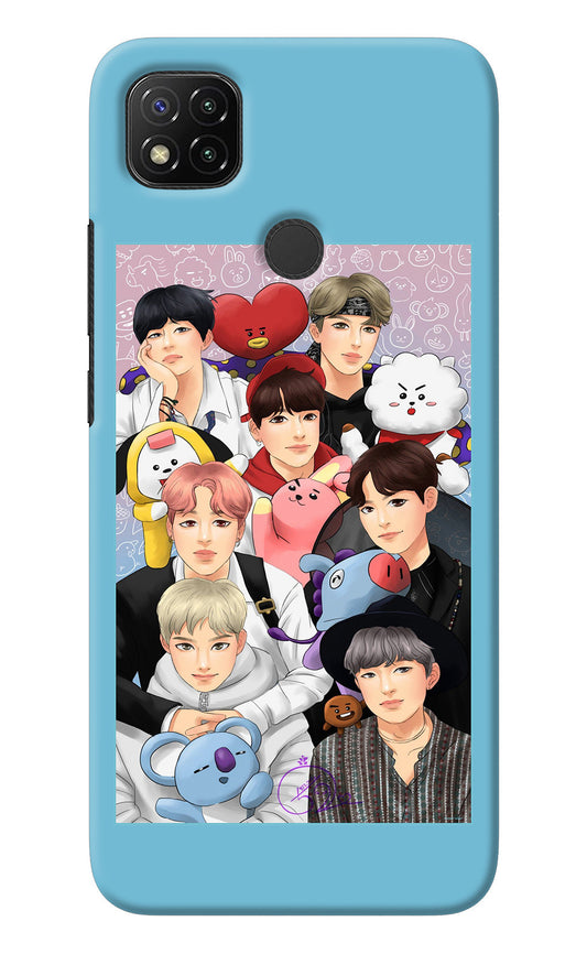 BTS with animals Redmi 9 Back Cover