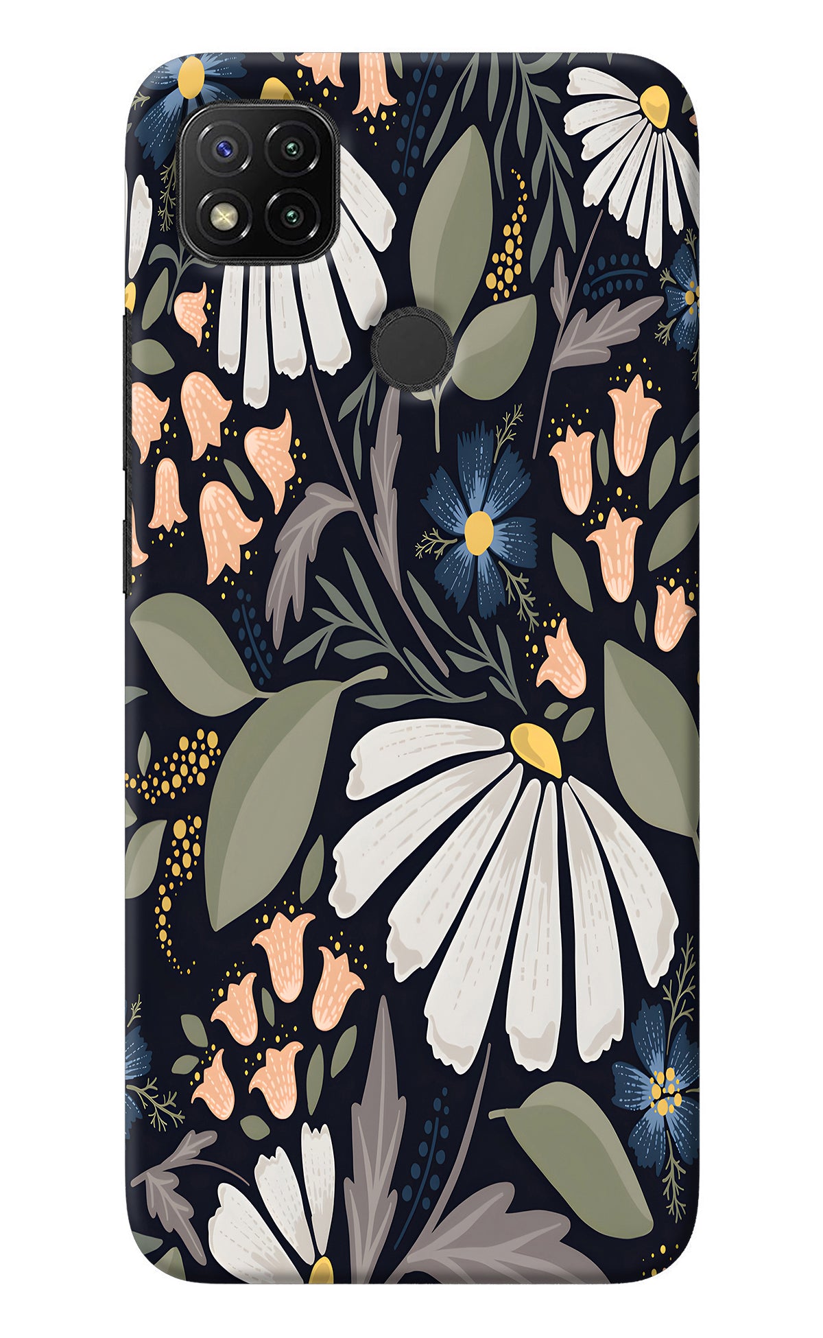 Flowers Art Redmi 9 Back Cover