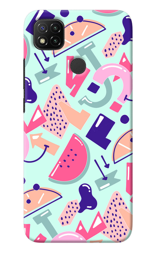 Doodle Pattern Redmi 9 Back Cover