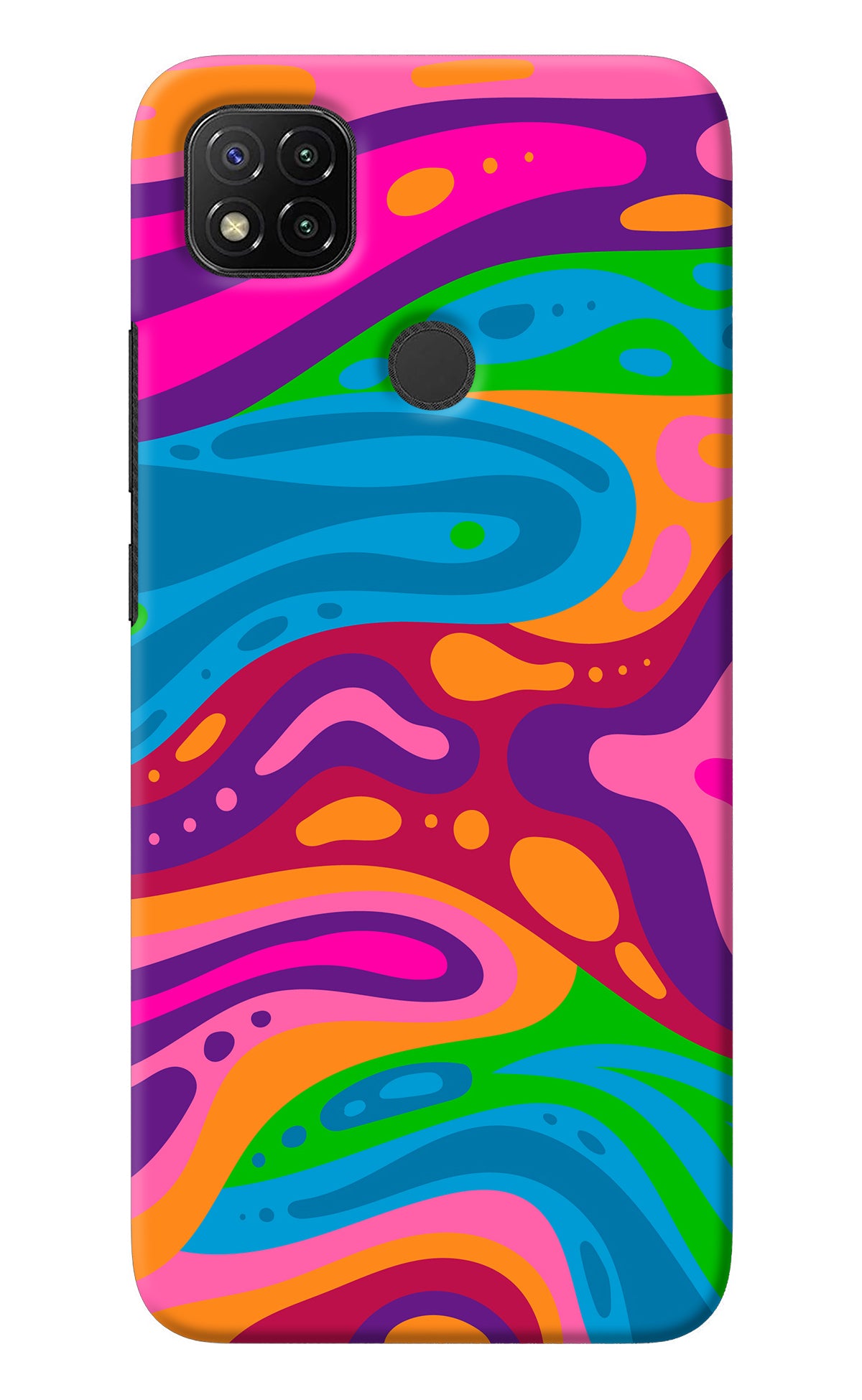 Trippy Pattern Redmi 9 Back Cover