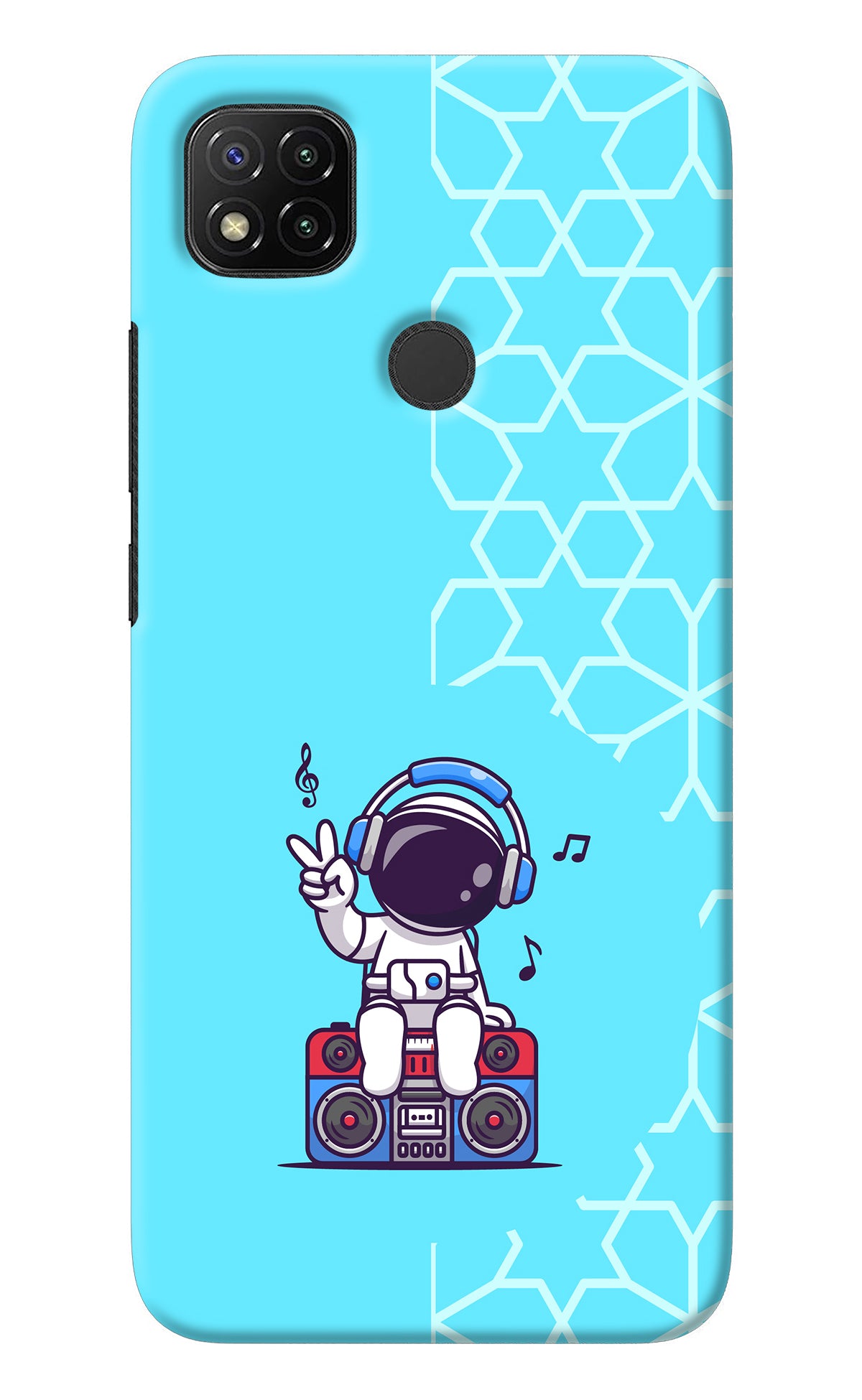 Cute Astronaut Chilling Redmi 9 Back Cover