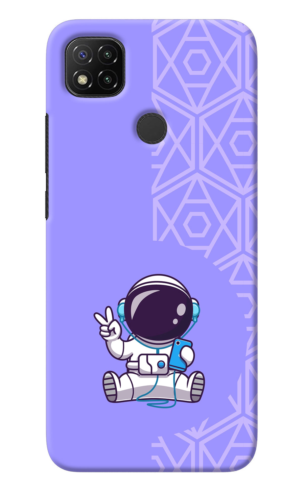 Cute Astronaut Chilling Redmi 9 Back Cover