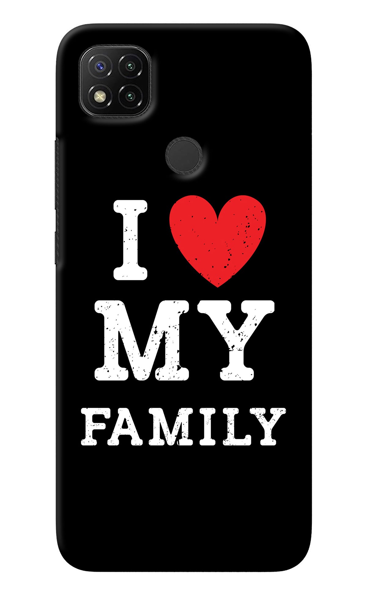 I Love My Family Redmi 9 Back Cover