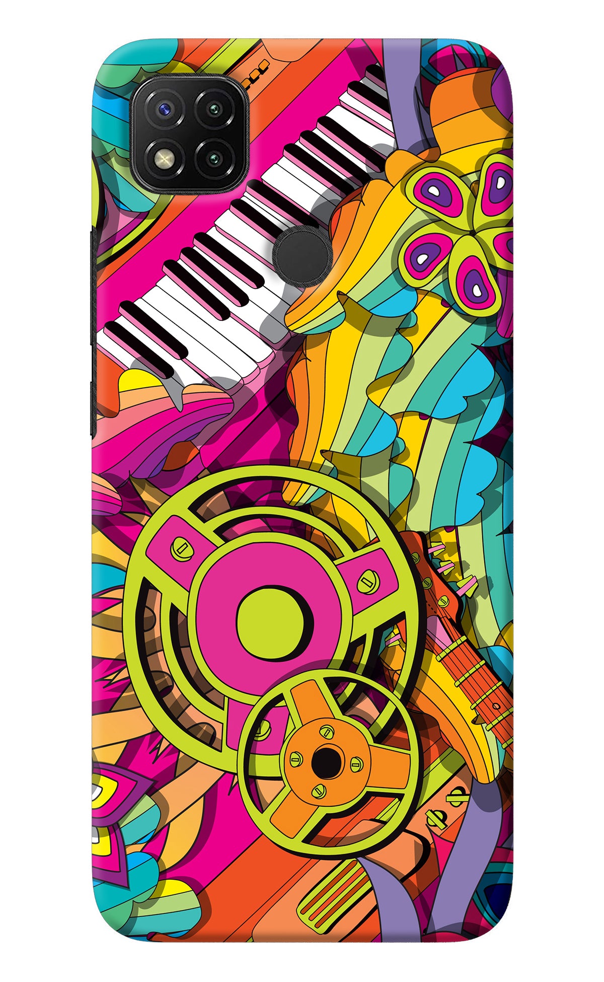 Music Doodle Redmi 9 Back Cover
