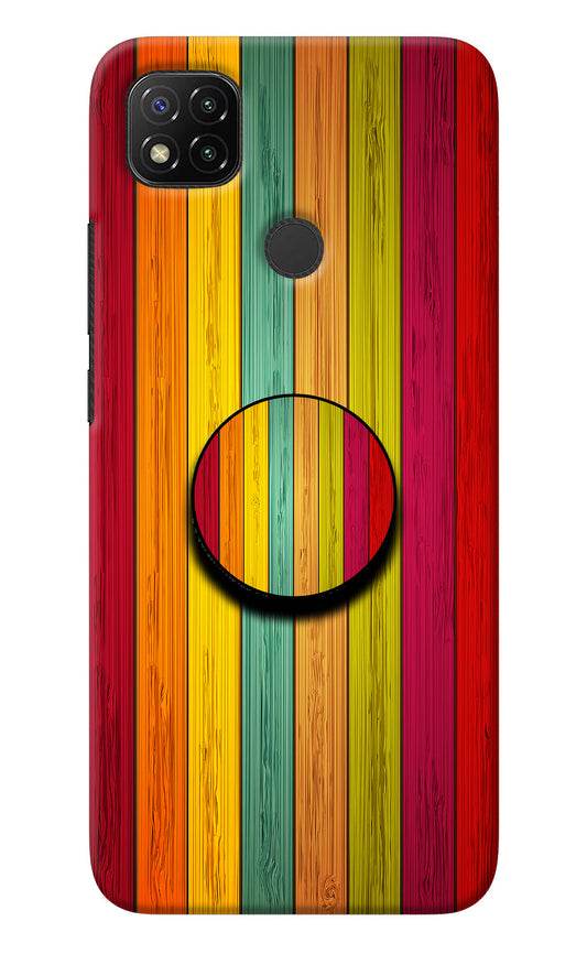 Multicolor Wooden Redmi 9 Pop Case