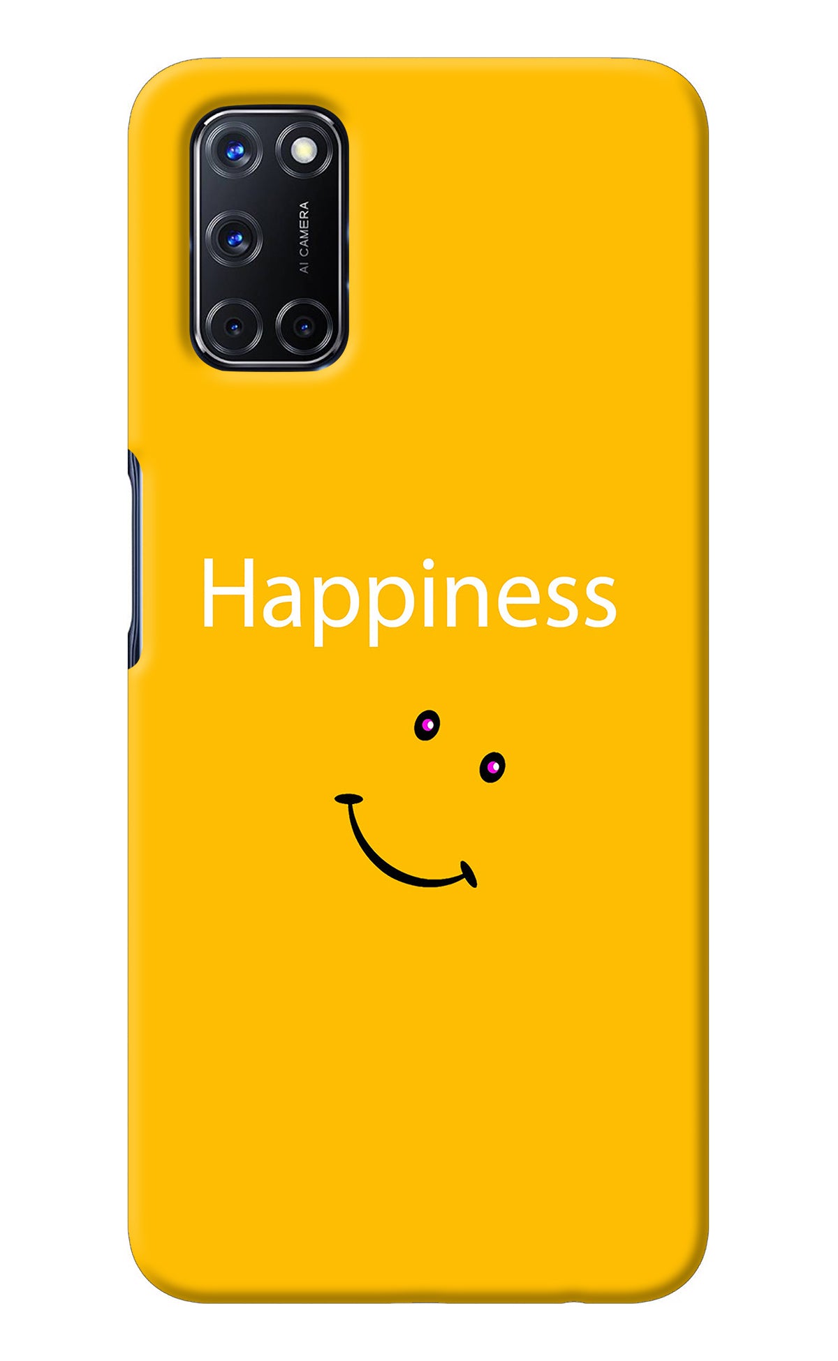 Happiness With Smiley Oppo A52 Back Cover