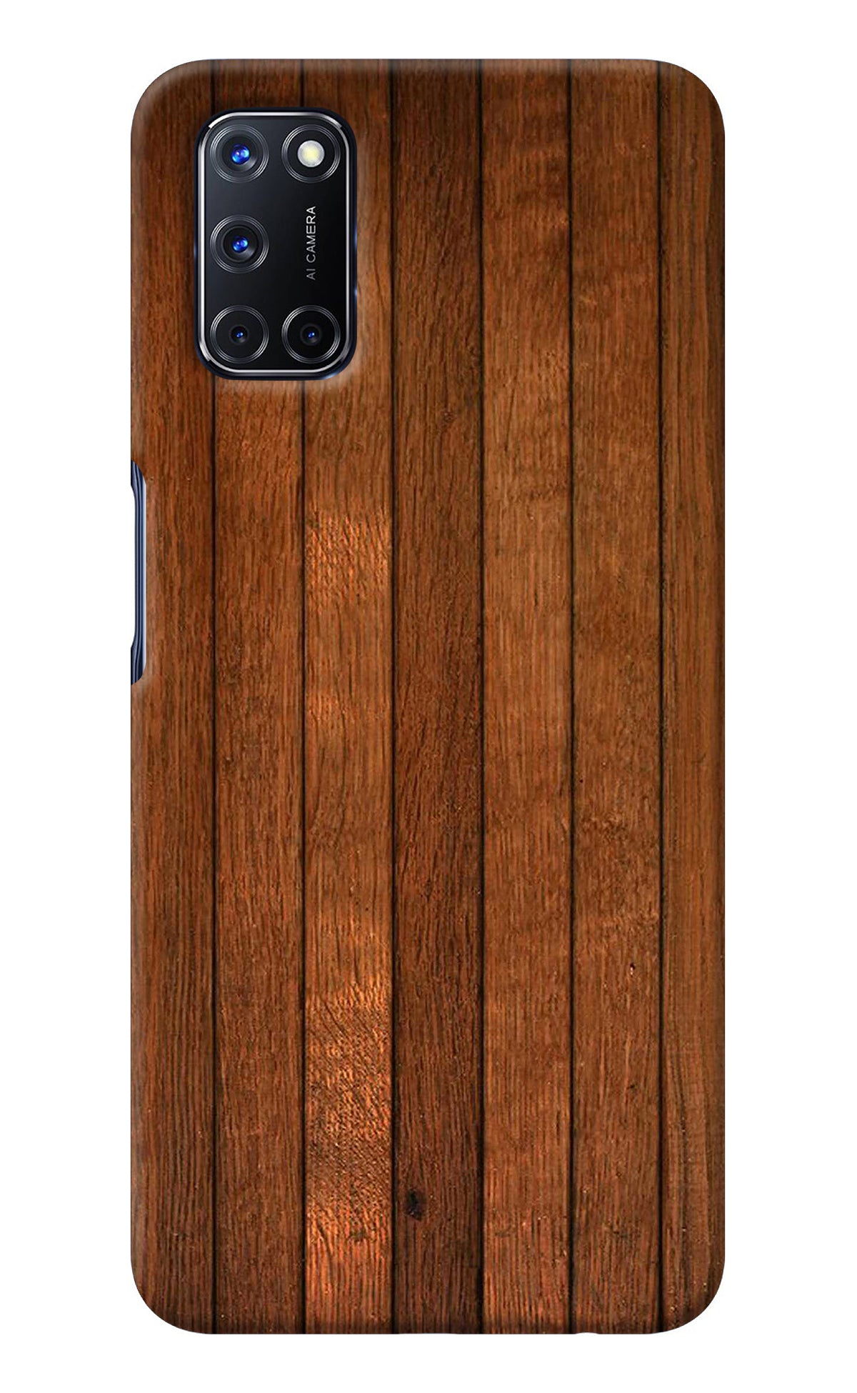 Wooden Artwork Bands Oppo A52 Back Cover