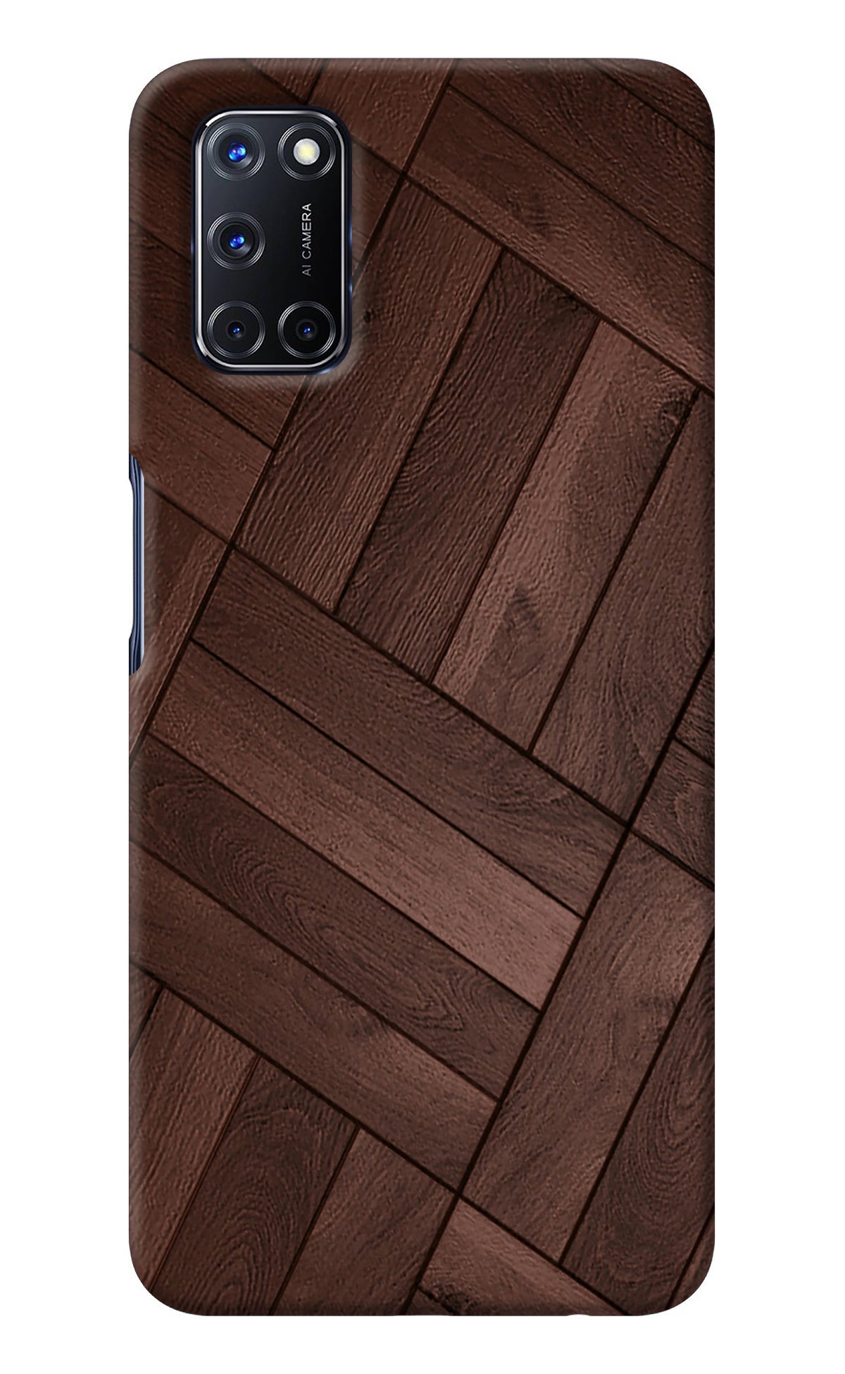 Wooden Texture Design Oppo A52 Back Cover