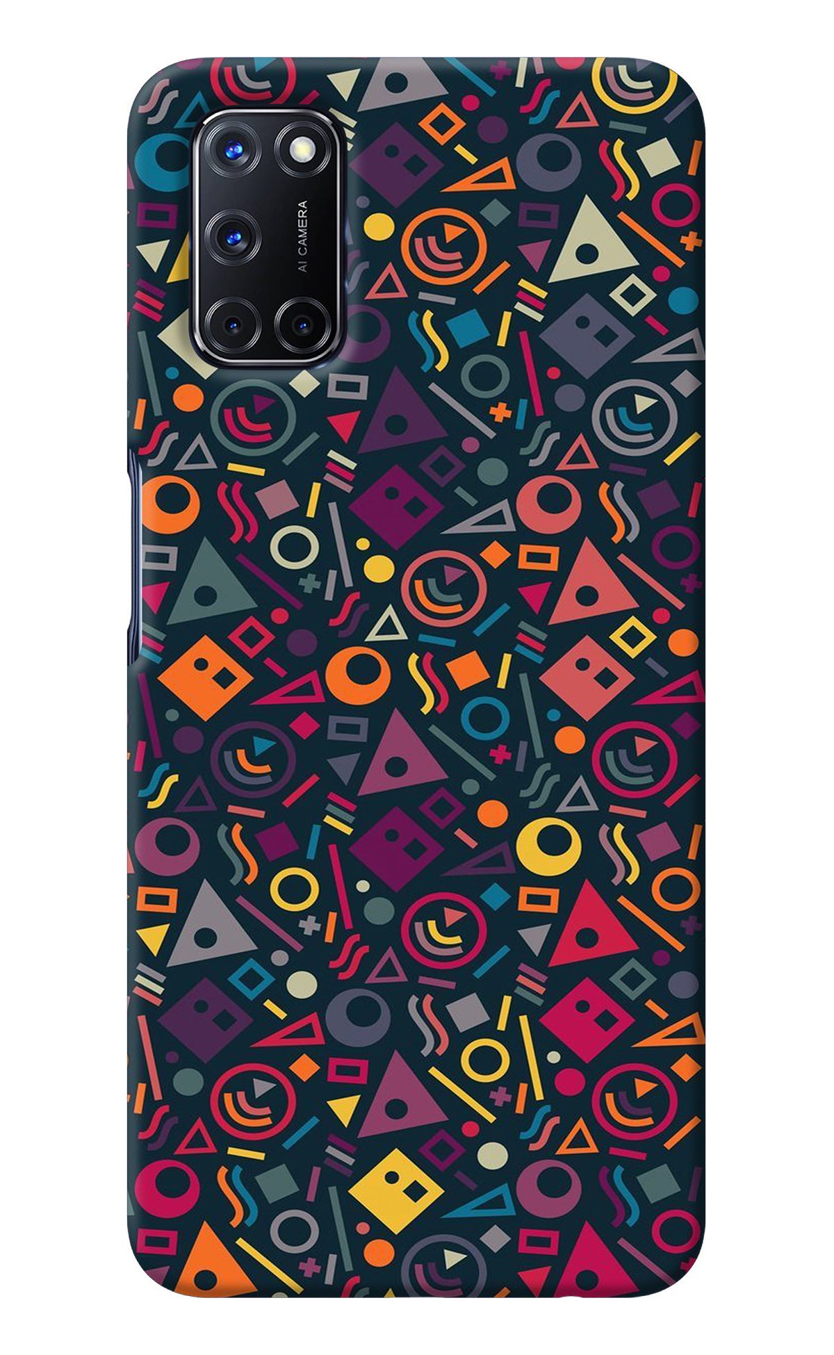 Geometric Abstract Oppo A52 Back Cover