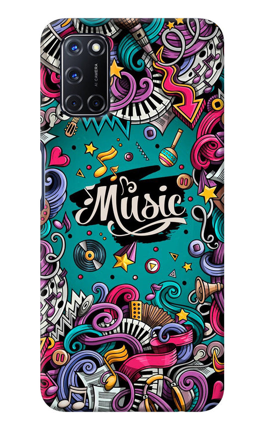 Music Graffiti Oppo A52 Back Cover