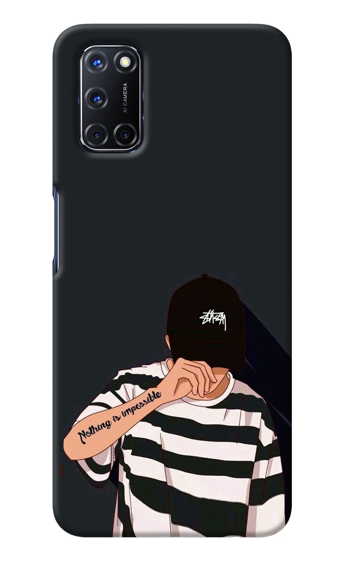 Aesthetic Boy Oppo A52 Back Cover