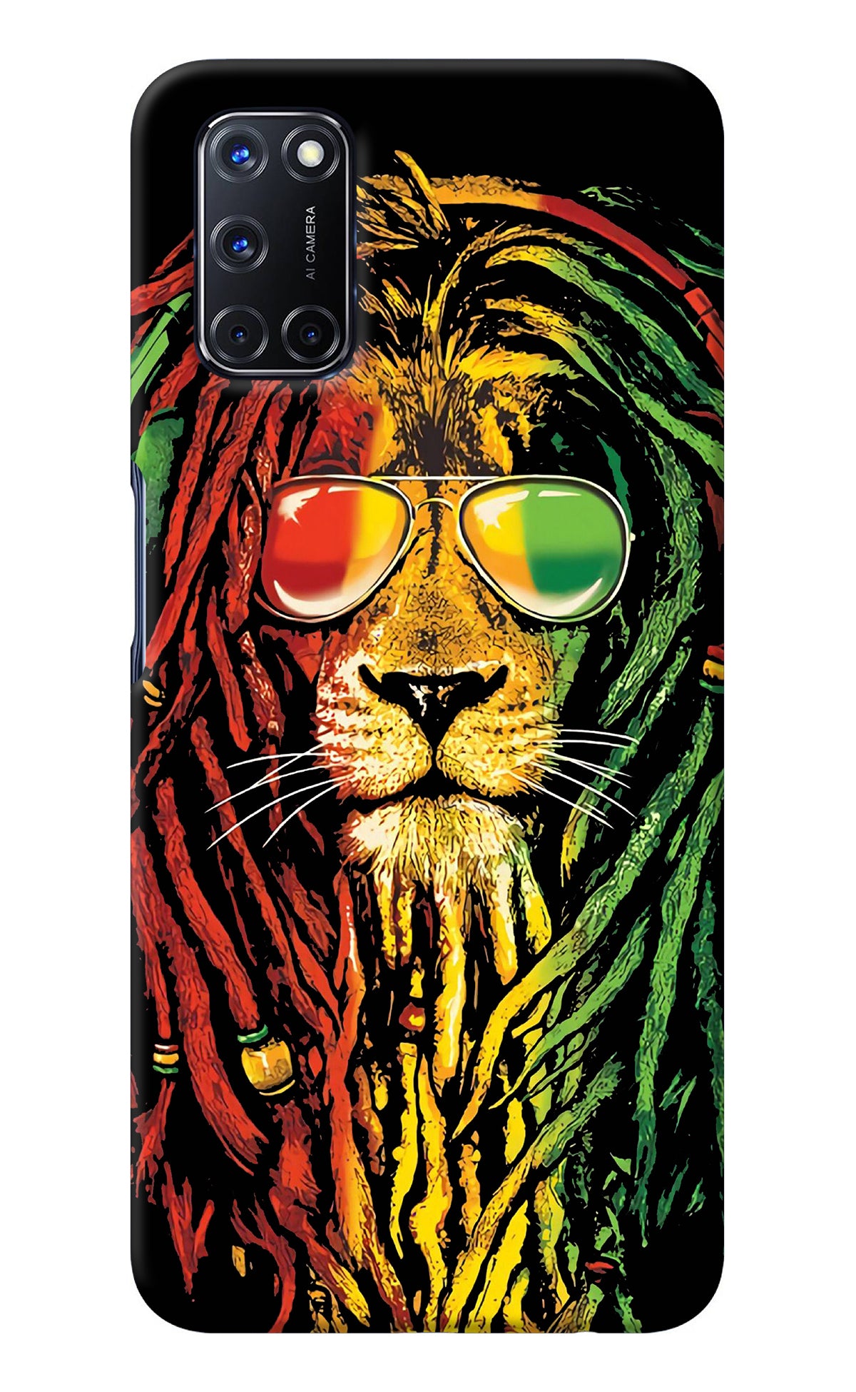 Rasta Lion Oppo A52 Back Cover