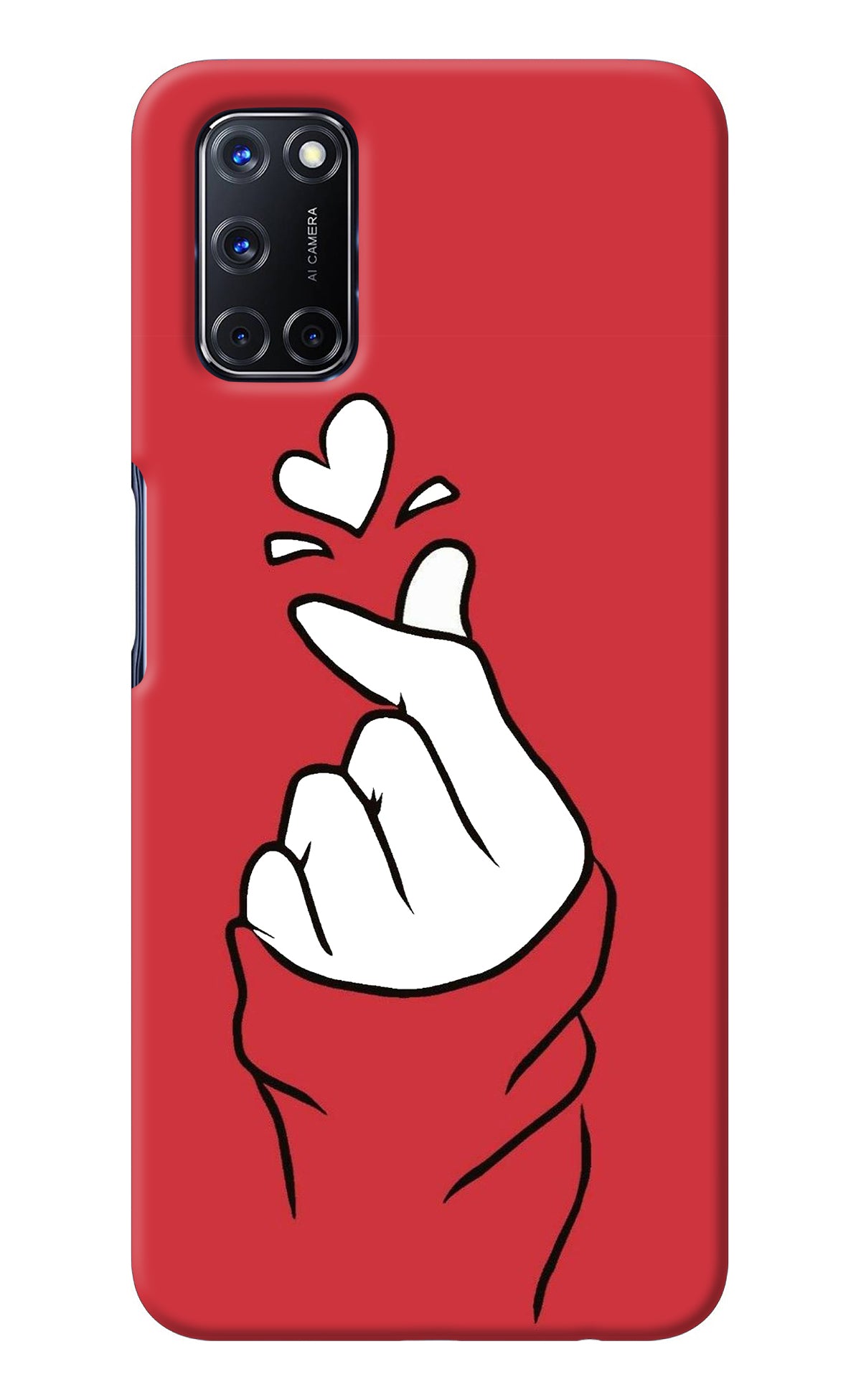 Korean Love Sign Oppo A52 Back Cover