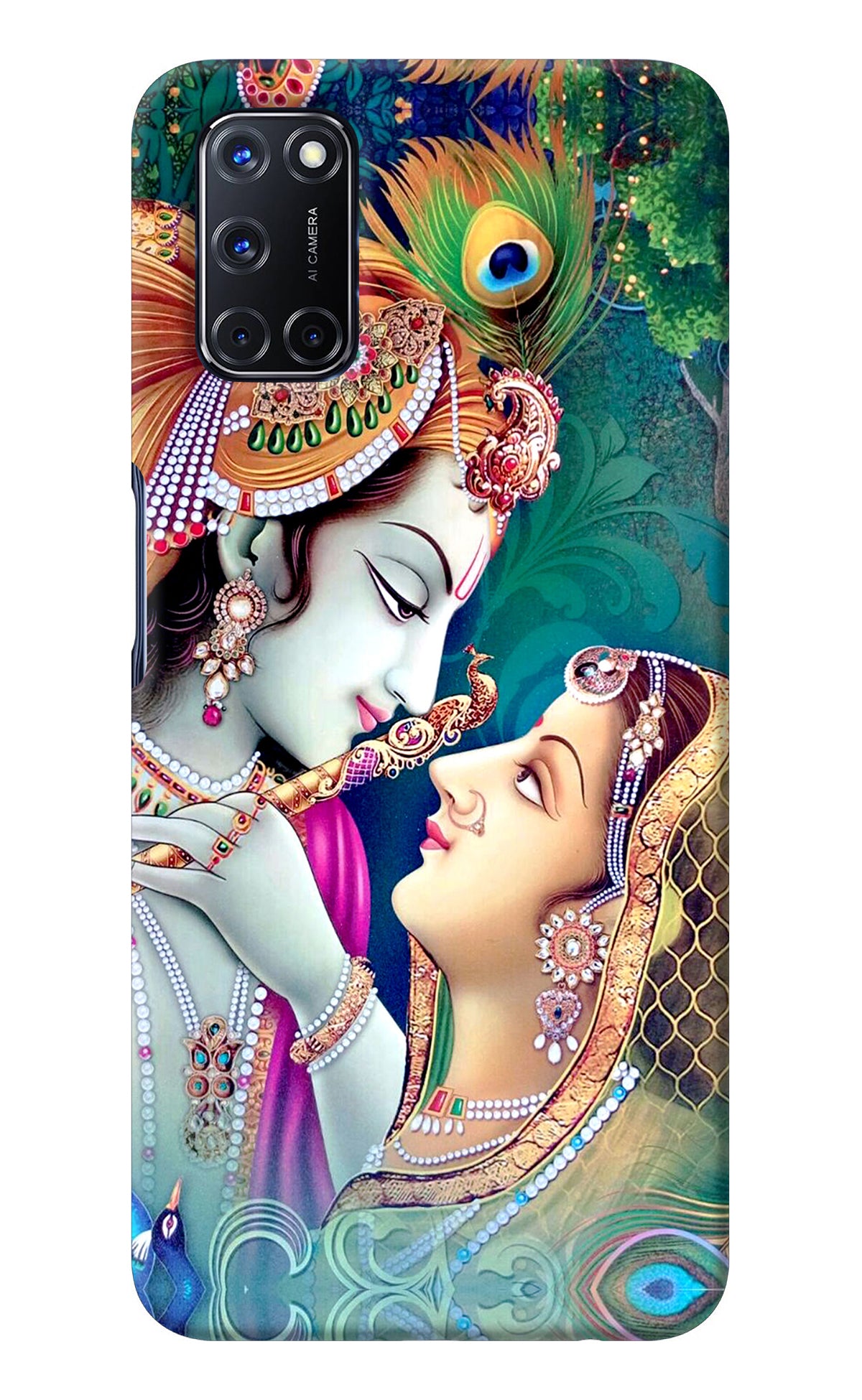 Lord Radha Krishna Oppo A52 Back Cover