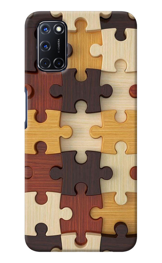 Wooden Puzzle Oppo A52 Back Cover