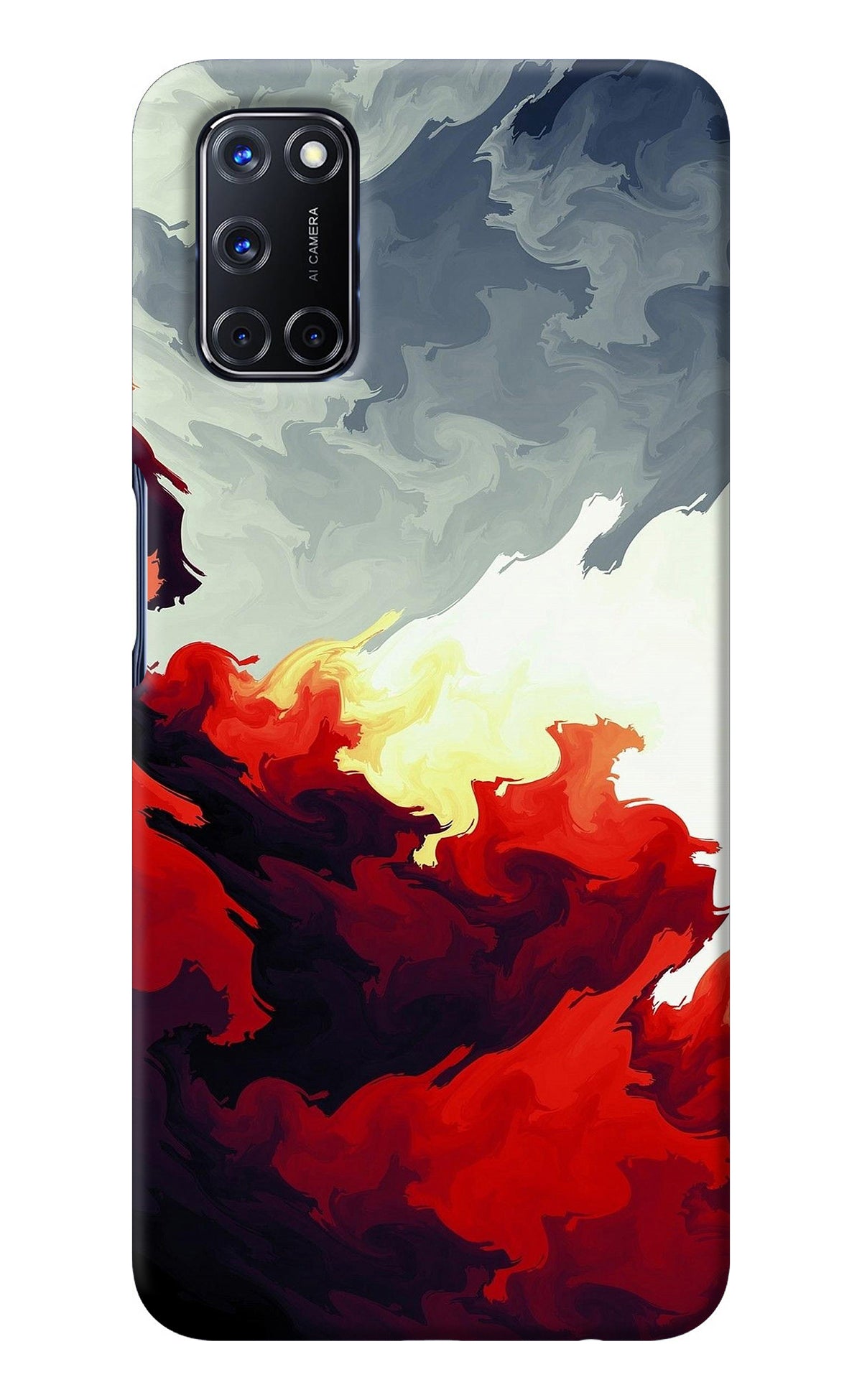 Fire Cloud Oppo A52 Back Cover