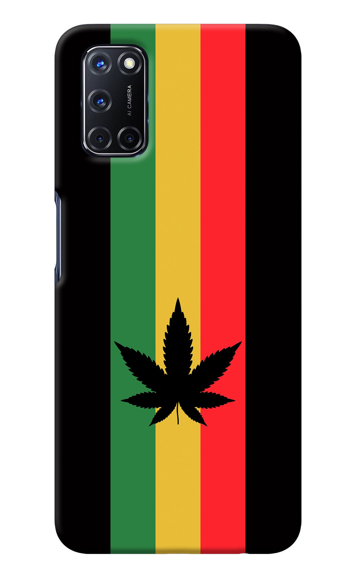 Weed Flag Oppo A52 Back Cover