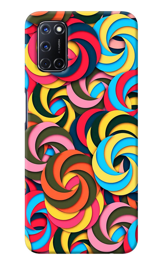 Spiral Pattern Oppo A52 Back Cover