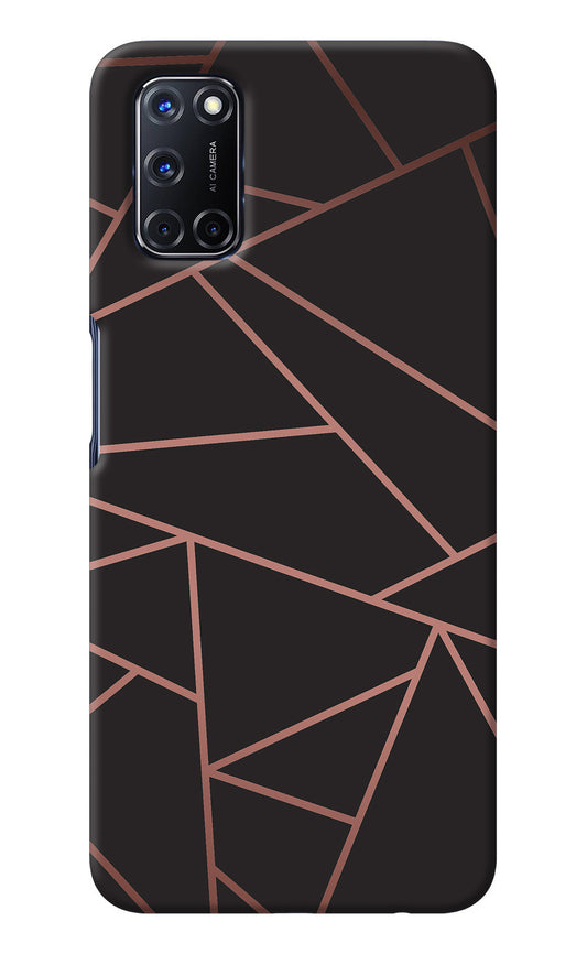 Geometric Pattern Oppo A52 Back Cover