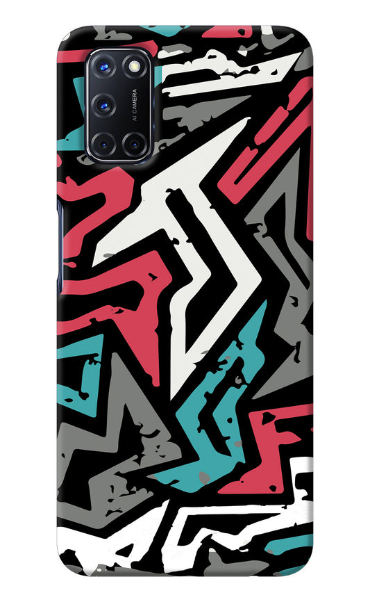 Geometric Graffiti Oppo A52 Back Cover