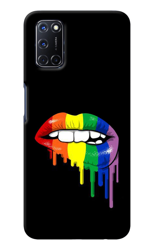 Lips Biting Oppo A52 Back Cover