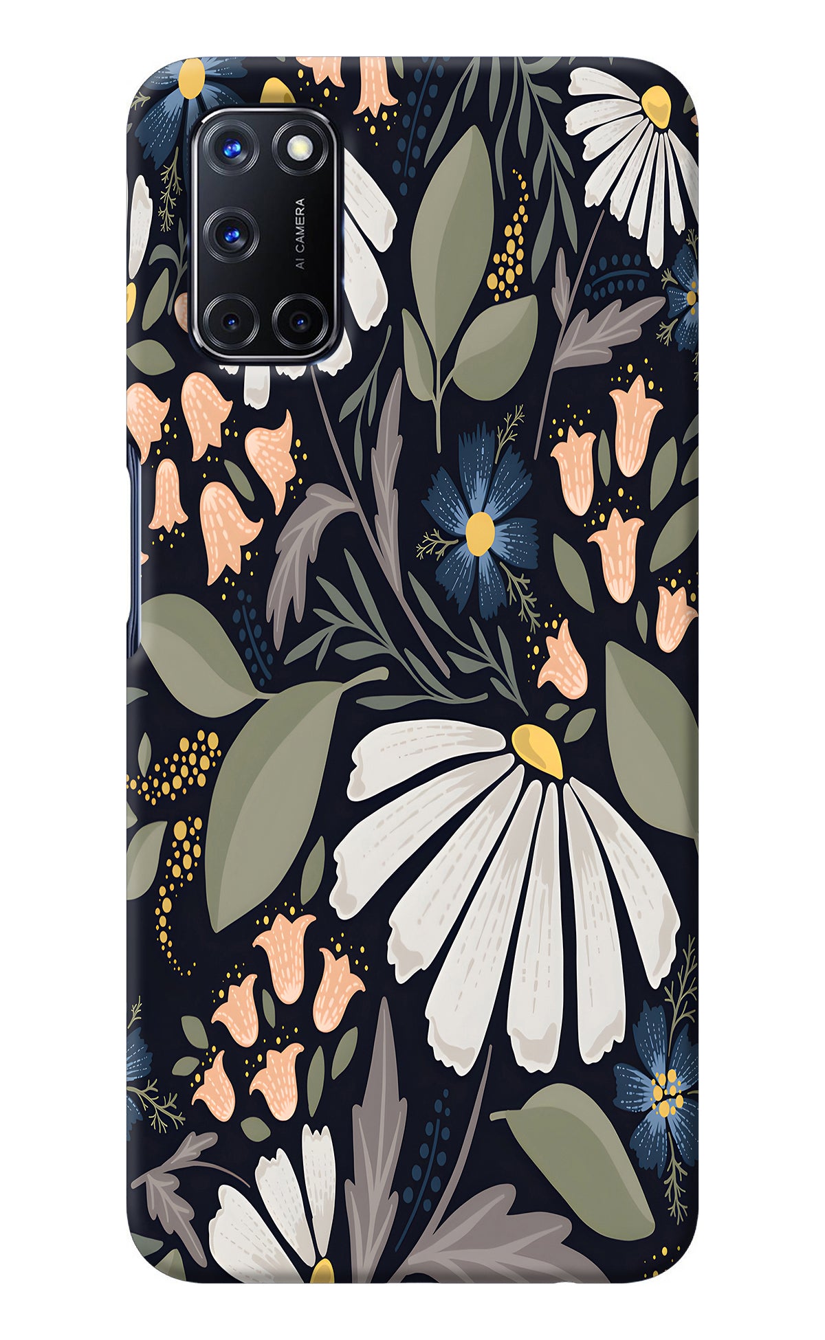 Flowers Art Oppo A52 Back Cover