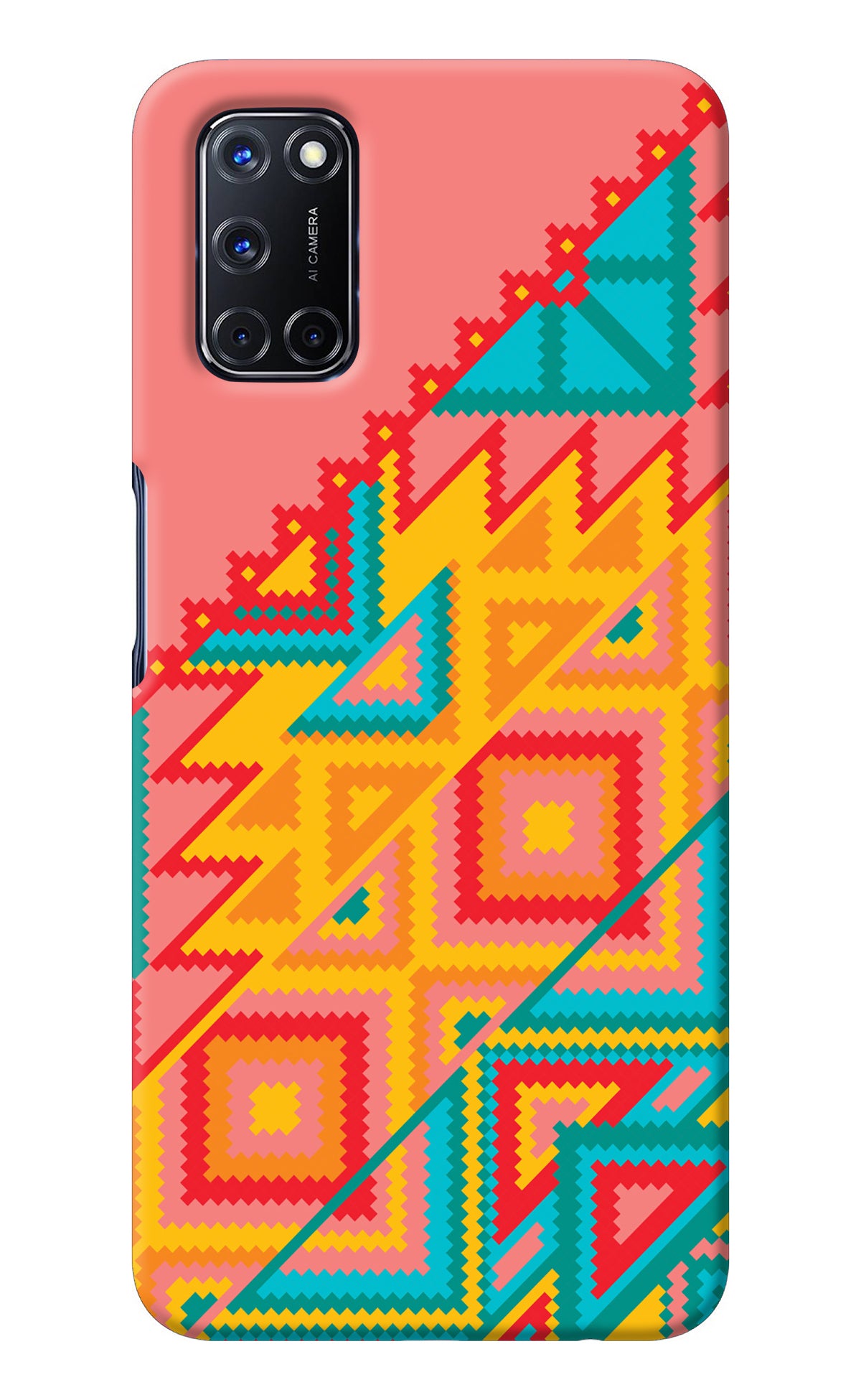 Aztec Tribal Oppo A52 Back Cover