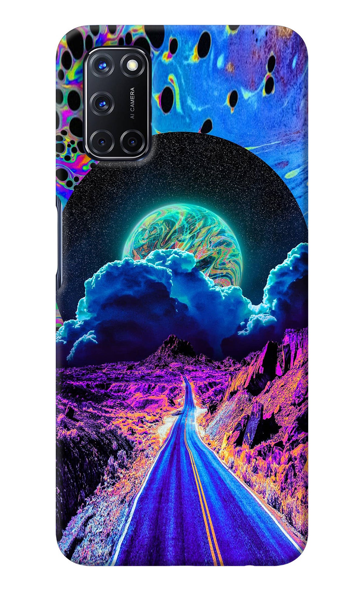 Psychedelic Painting Oppo A52 Back Cover