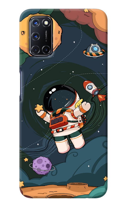 Cartoon Astronaut Oppo A52 Back Cover