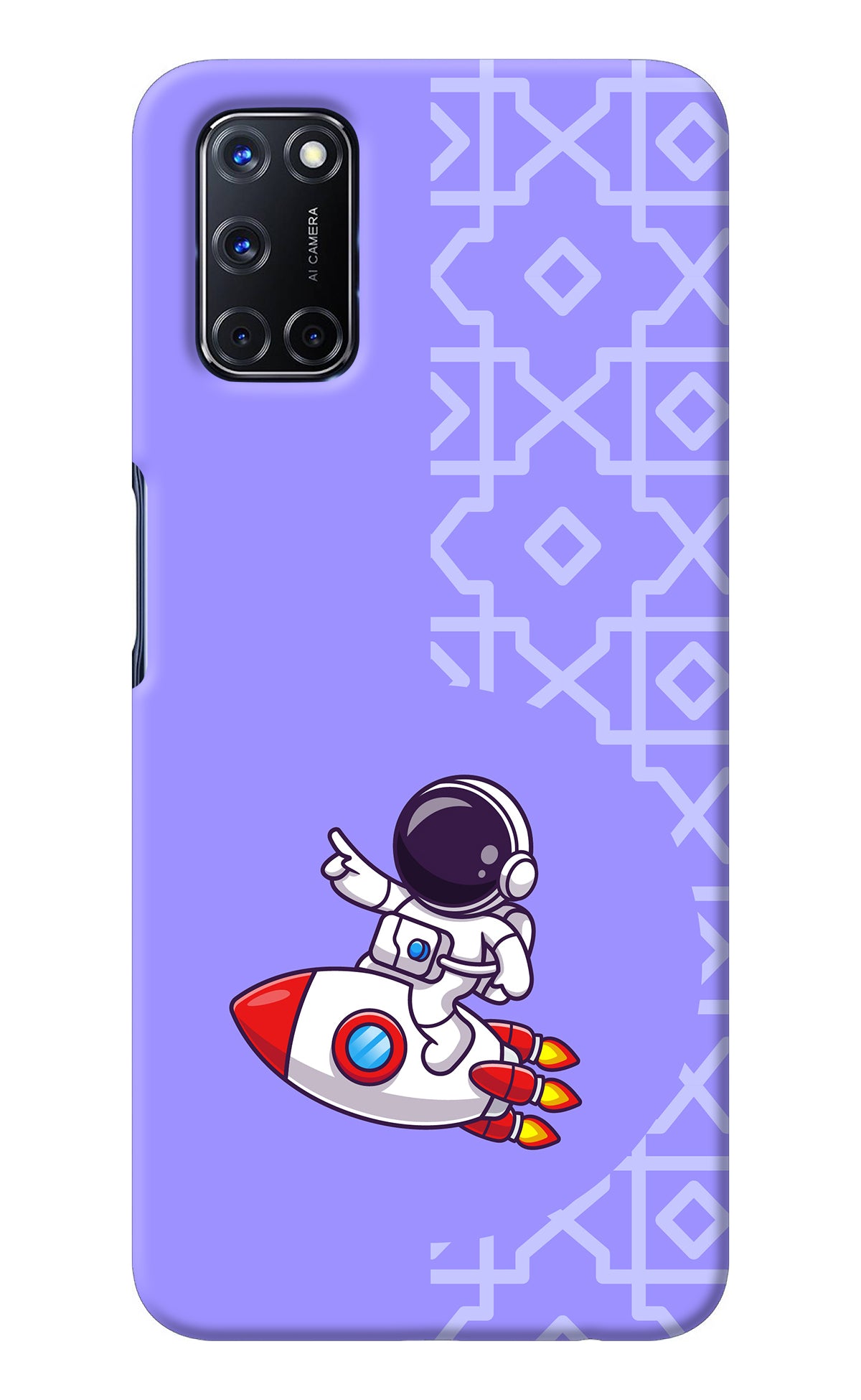 Cute Astronaut Oppo A52 Back Cover