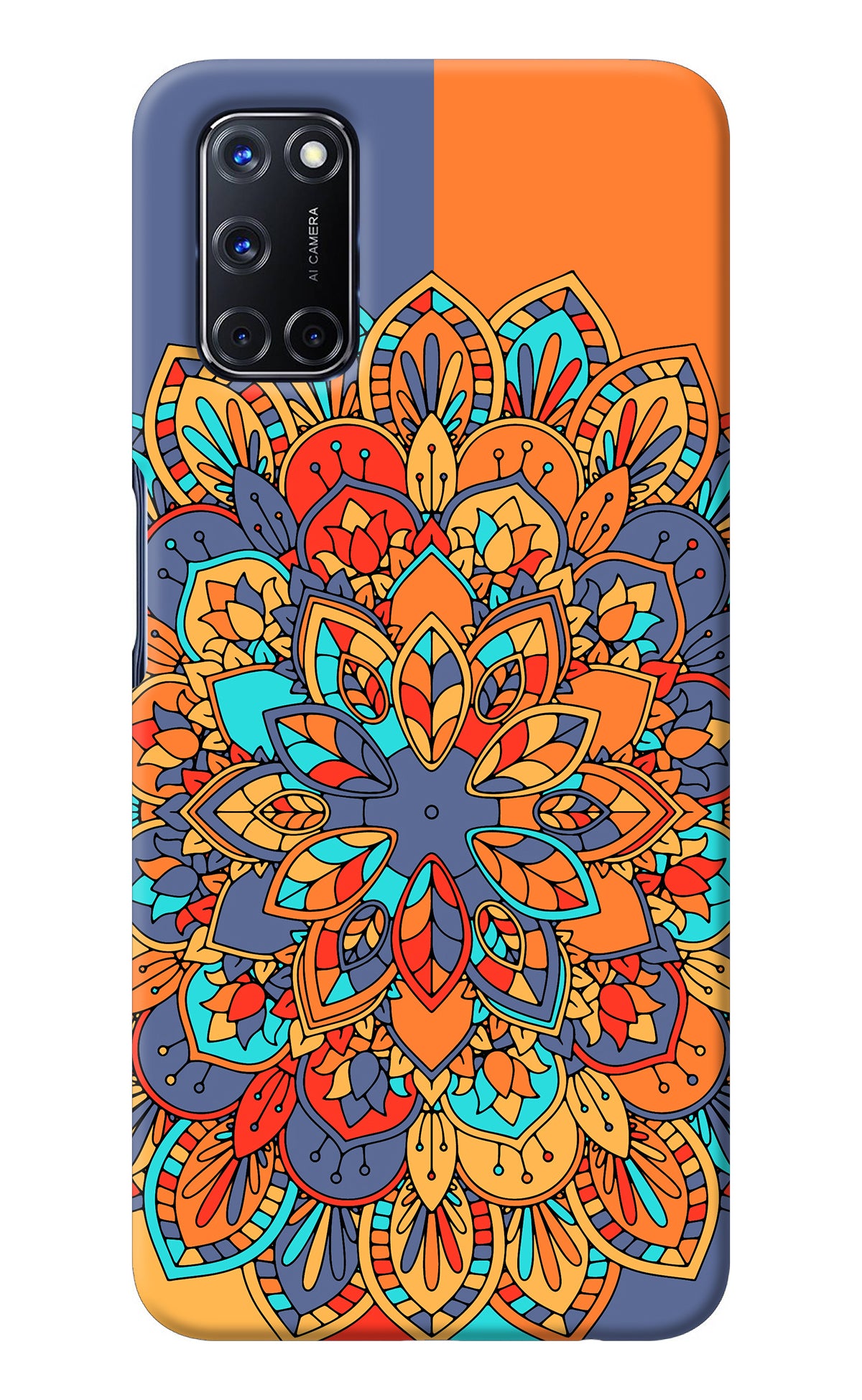 Color Mandala Oppo A52 Back Cover