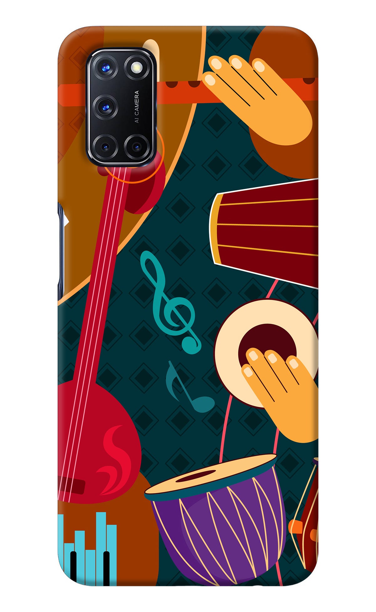 Music Instrument Oppo A52 Back Cover