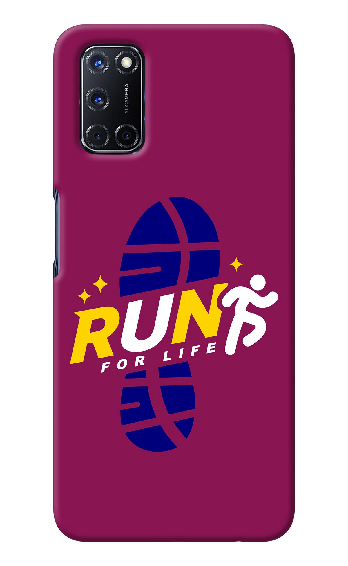 Run for Life Oppo A52 Back Cover