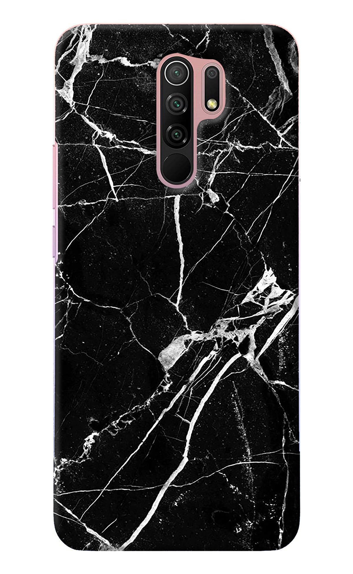 Black Marble Pattern Redmi 9 Prime/Poco M2/M2 reloaded Back Cover