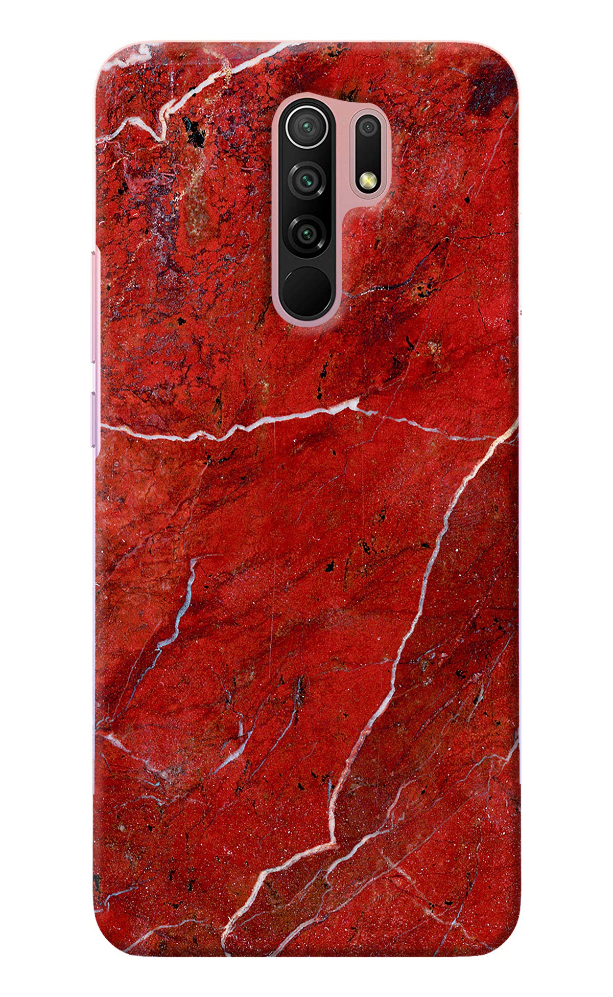 Red Marble Design Redmi 9 Prime/Poco M2/M2 reloaded Back Cover