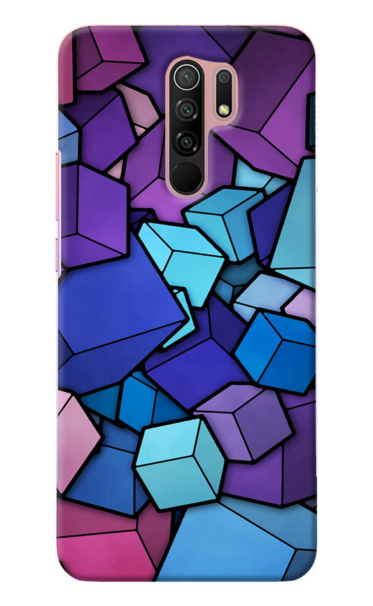 Cubic Abstract Redmi 9 Prime/Poco M2/M2 reloaded Back Cover