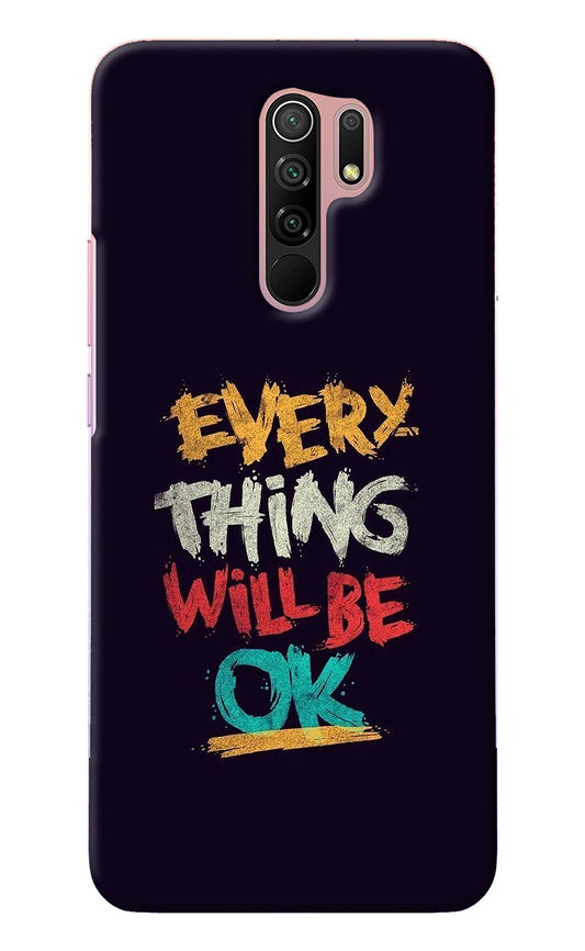 Everything Will Be Ok Redmi 9 Prime/Poco M2/M2 reloaded Back Cover