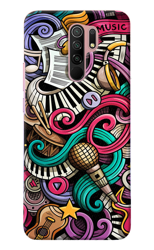 Music Abstract Redmi 9 Prime/Poco M2/M2 reloaded Back Cover