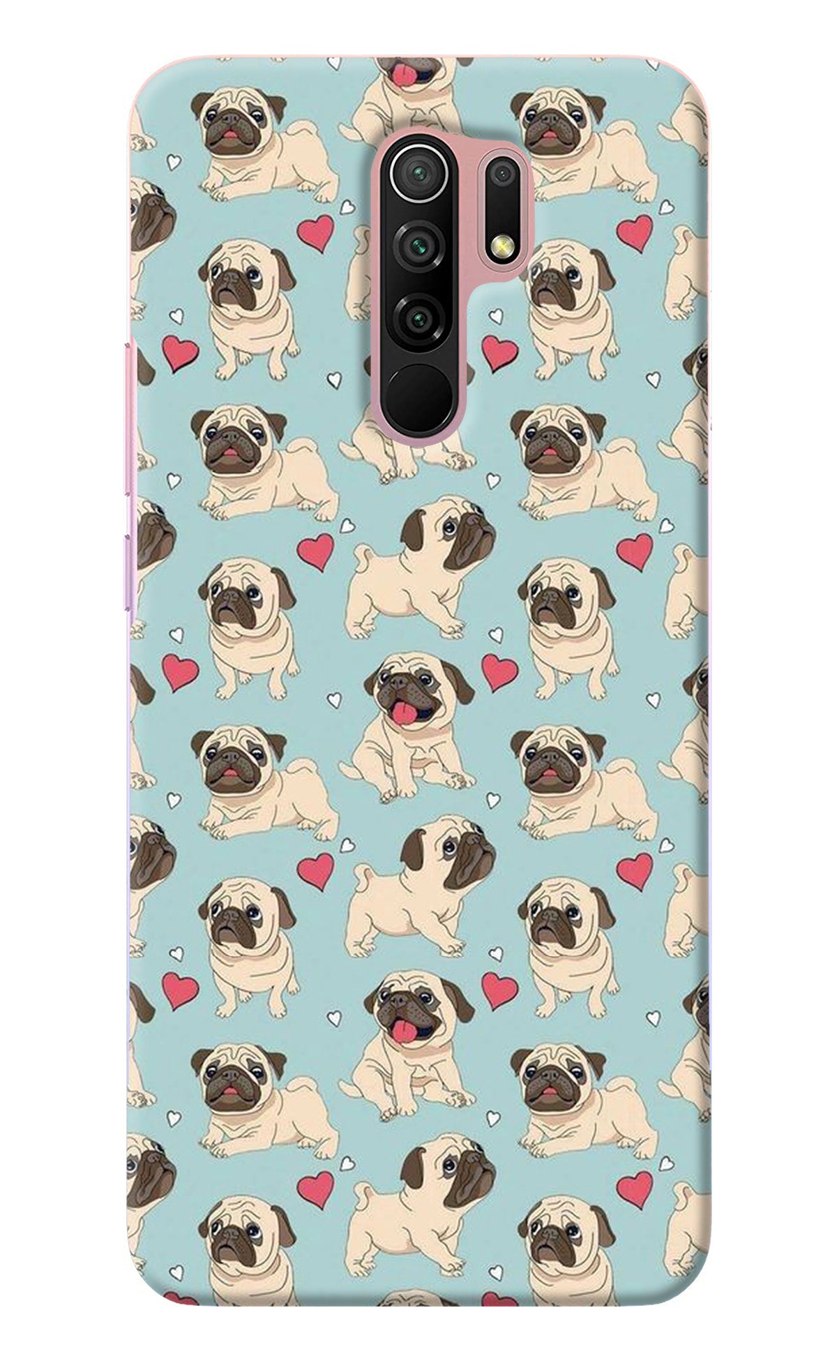 Pug Dog Redmi 9 Prime/Poco M2/M2 reloaded Back Cover