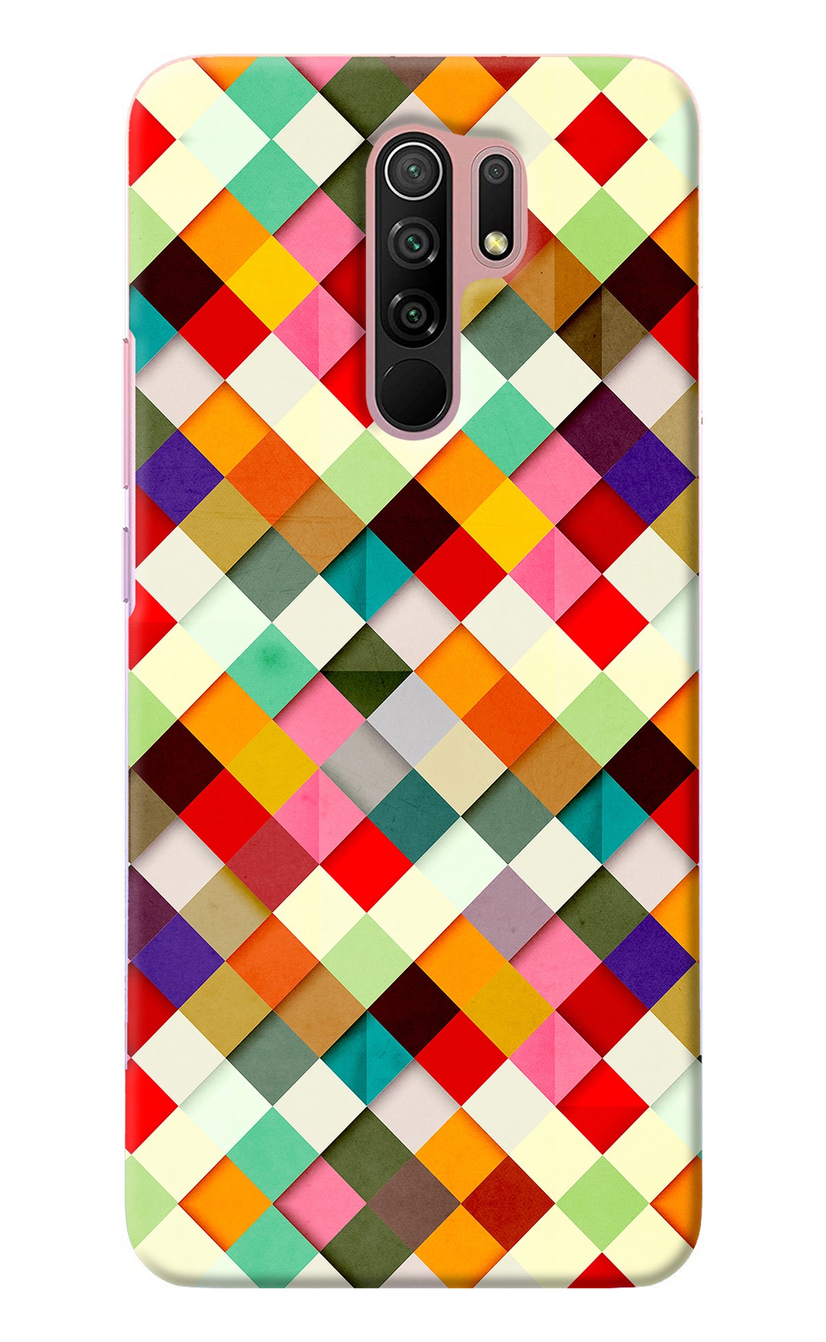 Geometric Abstract Colorful Redmi 9 Prime/Poco M2/M2 reloaded Back Cover