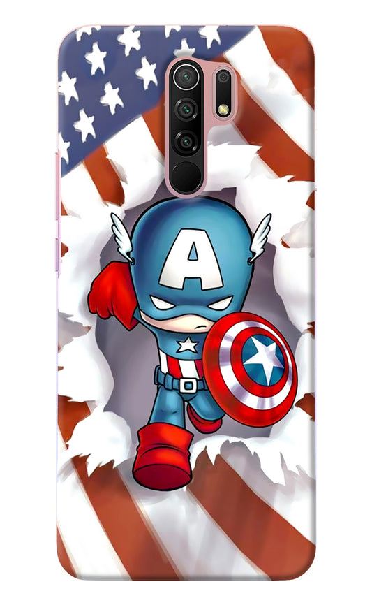 Captain America Redmi 9 Prime/Poco M2/M2 reloaded Back Cover