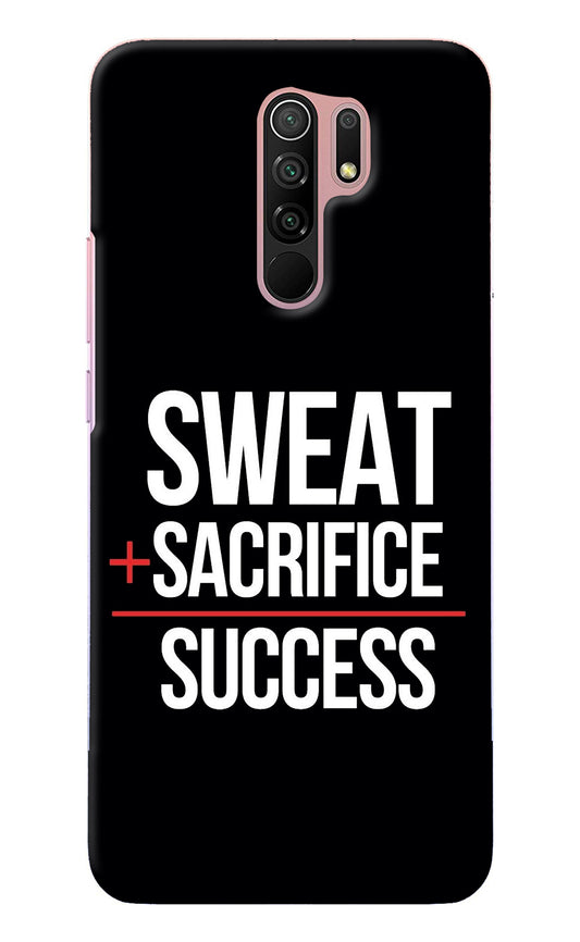 Sweat Sacrifice Success Redmi 9 Prime/Poco M2/M2 reloaded Back Cover