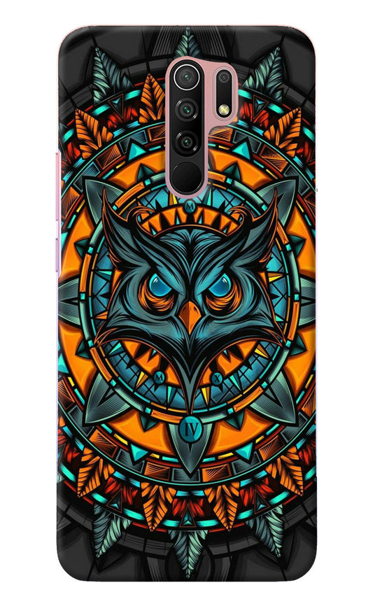 Angry Owl Art Redmi 9 Prime/Poco M2/M2 reloaded Back Cover